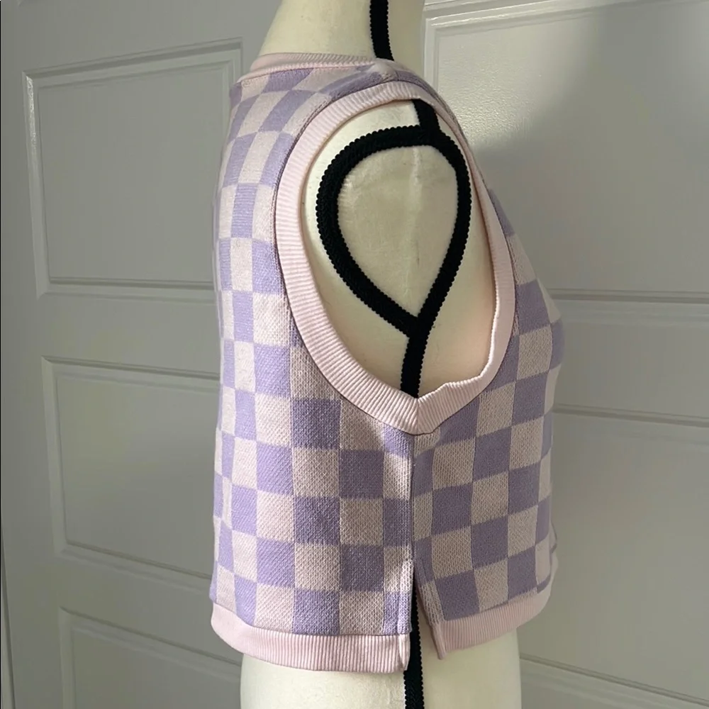 Epic Threads Stella & Blaise Checkered Crop Top - Picture 4 of 8